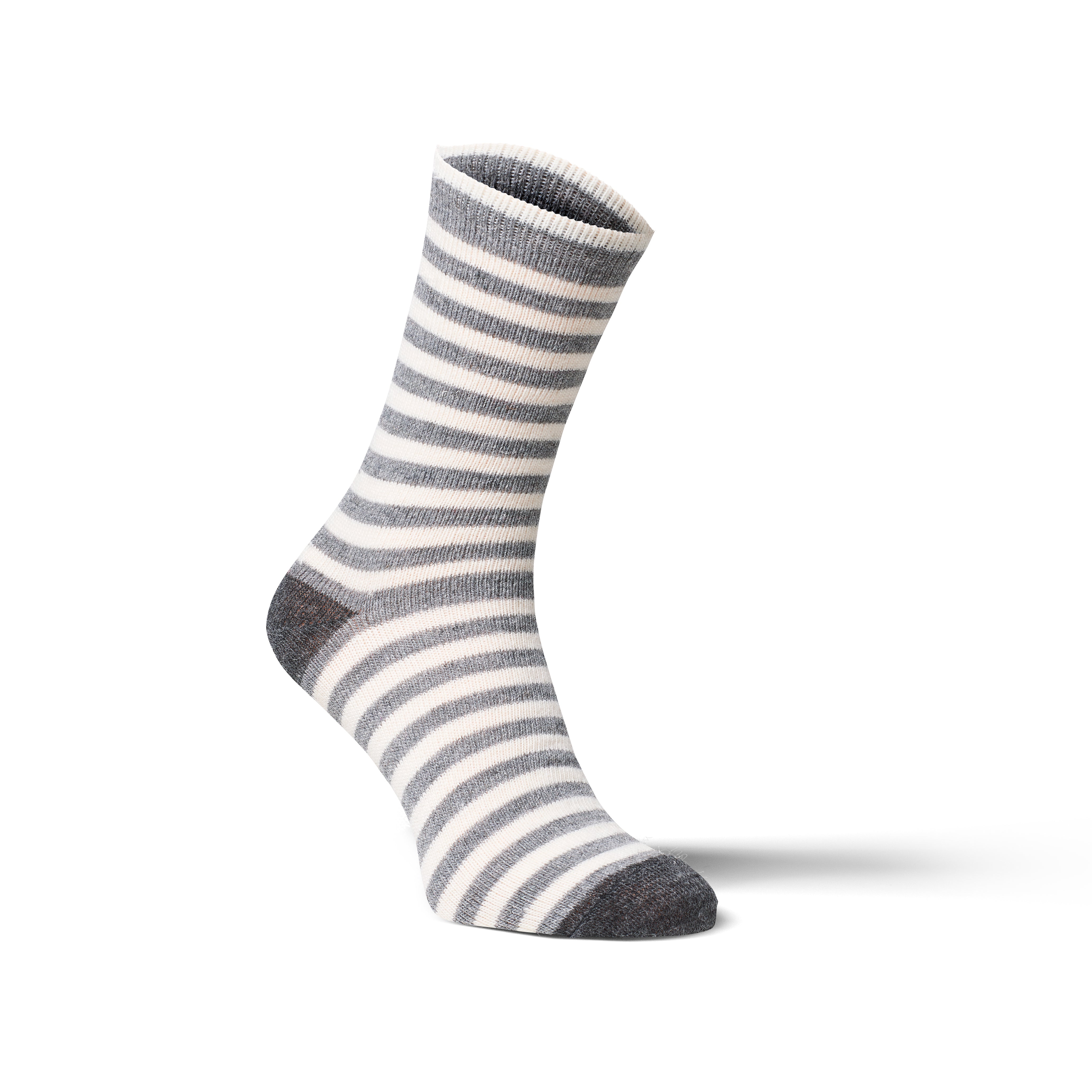 Alpaka-Socken gestreift, 2er Pack